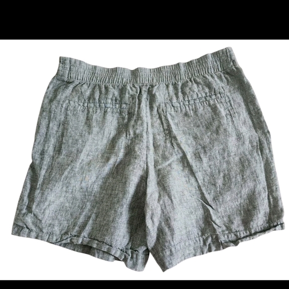 ATHLETA Womens Sz 18 Linen Olive Green Shorts - Picture 2 of 3